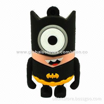 Cartoon USB Flash Drive with 512MB to 16GB Storage Capacity and Ten Years Data Retention